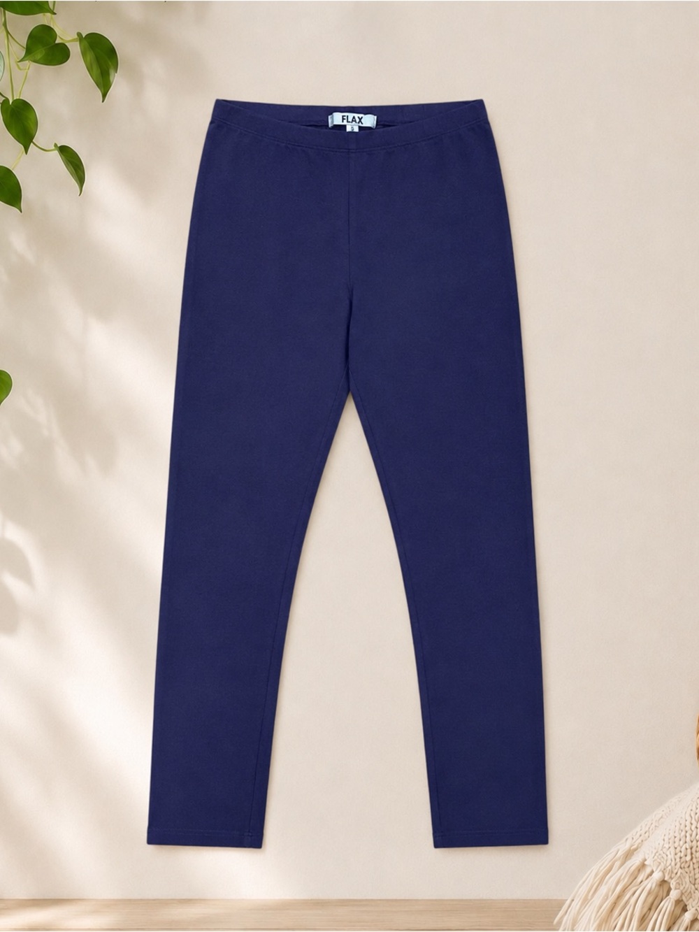Flax Brand Women's Stretch Leggings-Purple-Small